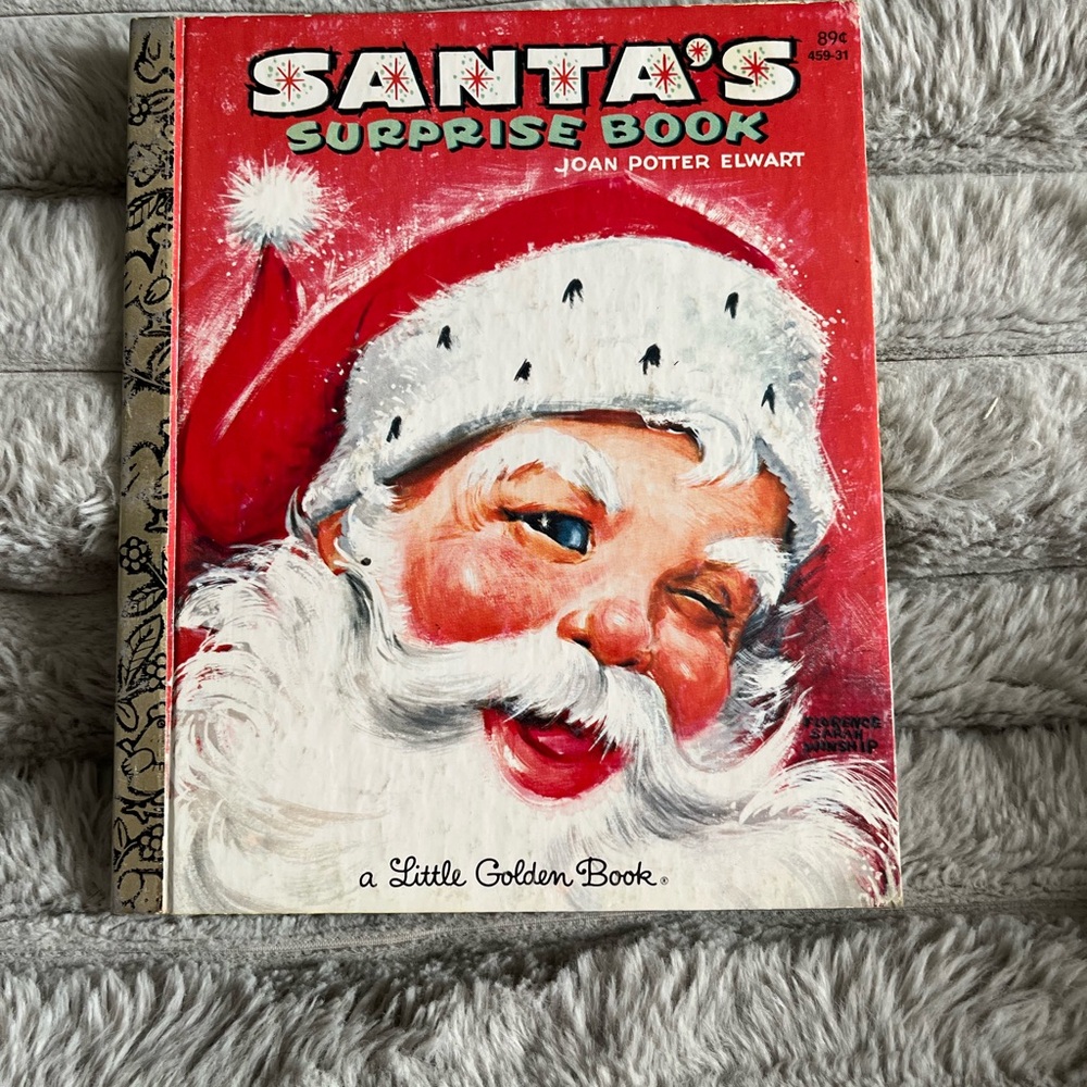 💜 1981 Santa’s Surprise Book A Little Golden Book